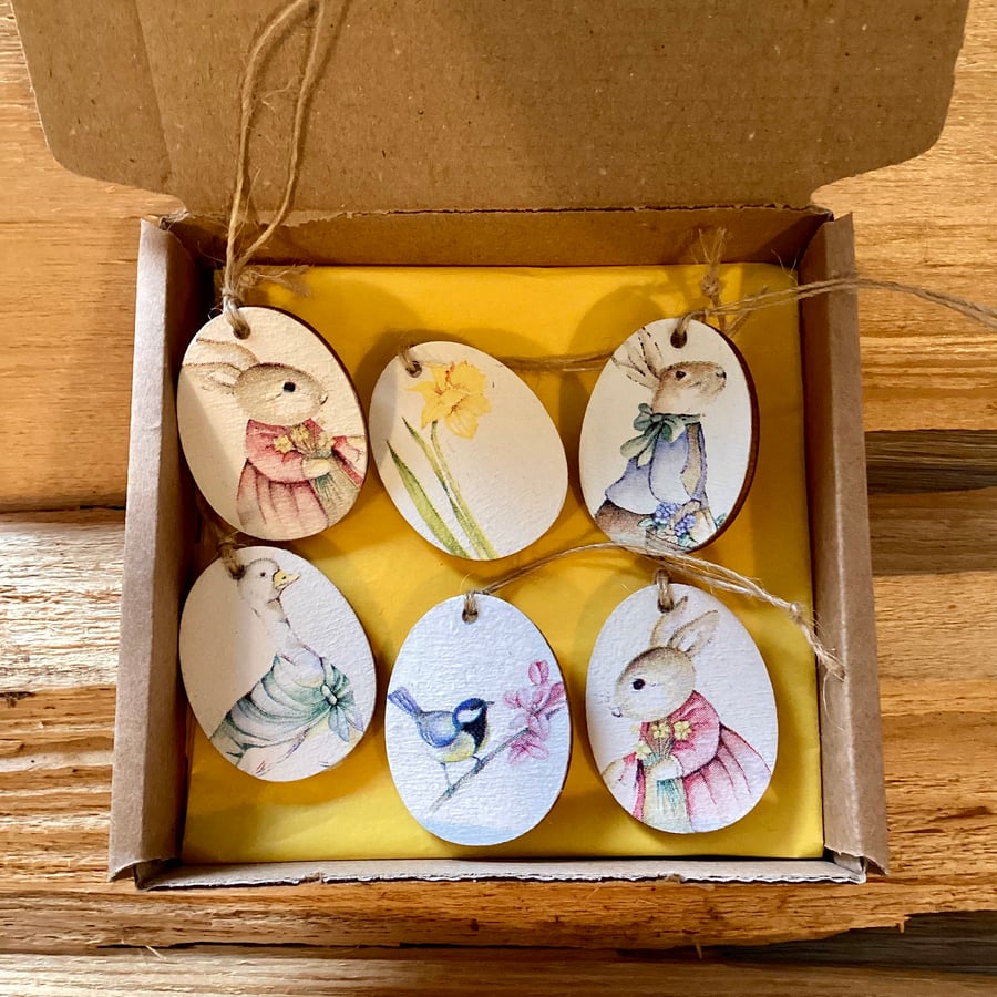 Wooden Easter Mothers Day Eggs