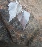 Silver Birch Earrings large - Image 4