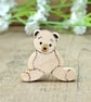 Teddy Bear Brooch, Handmade Traditional Teddy Bear For Adult, Teddy Bear Pin - Image 1