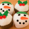 Christmas Pudding and Snowmen Chocolate Orange Covers - Set of 4 