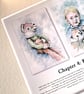 Original hand painted watercolour print of a child holding a fox - Image 4
