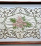 'Mayflower' Hand Embroidered Vintage Doily Art - Image 2