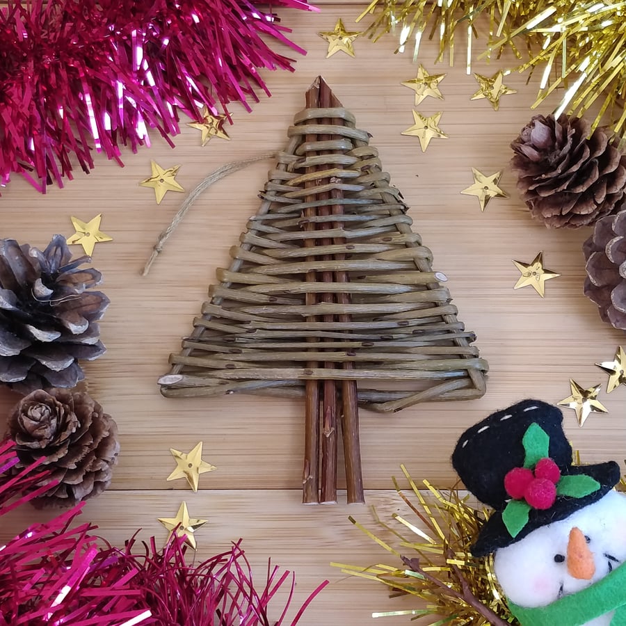 Willow mini Christmas tree Folksy