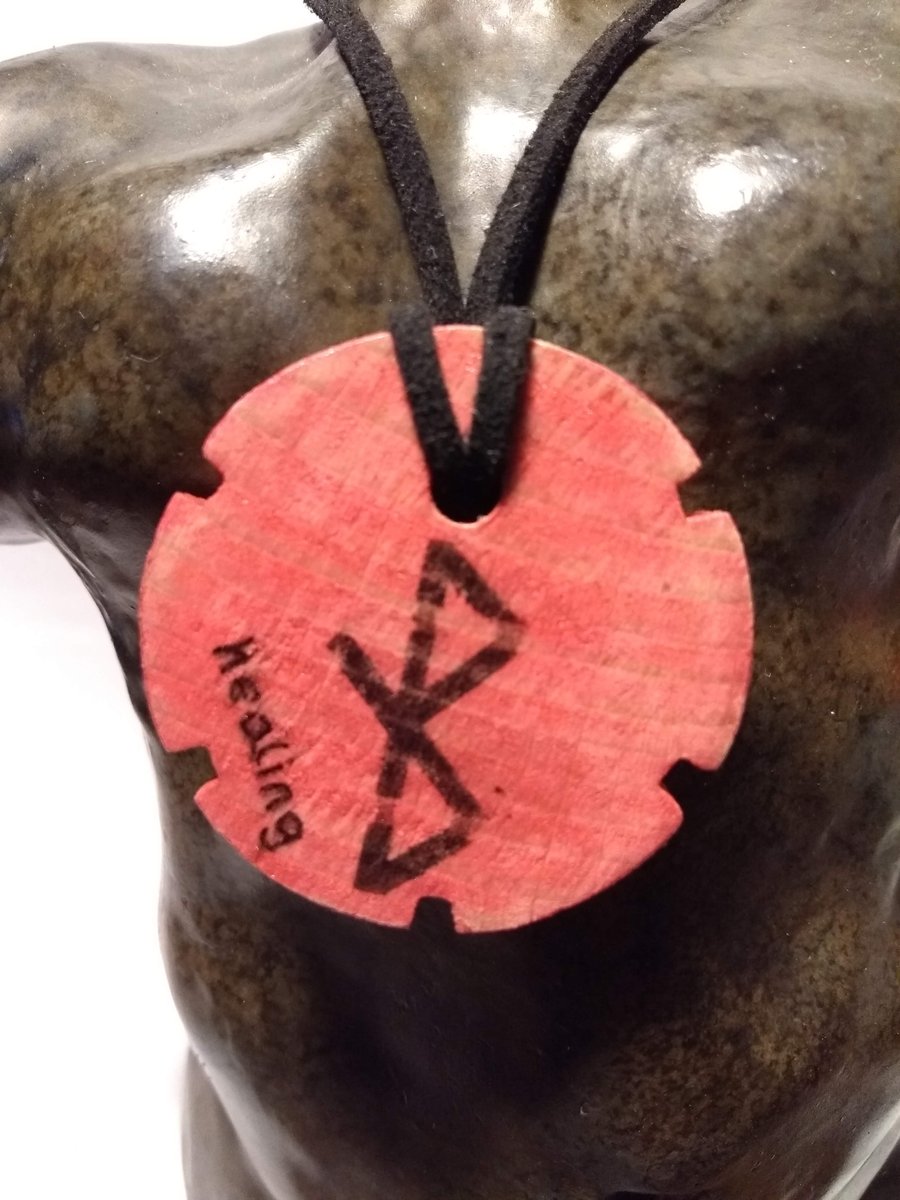 rune healing pendant