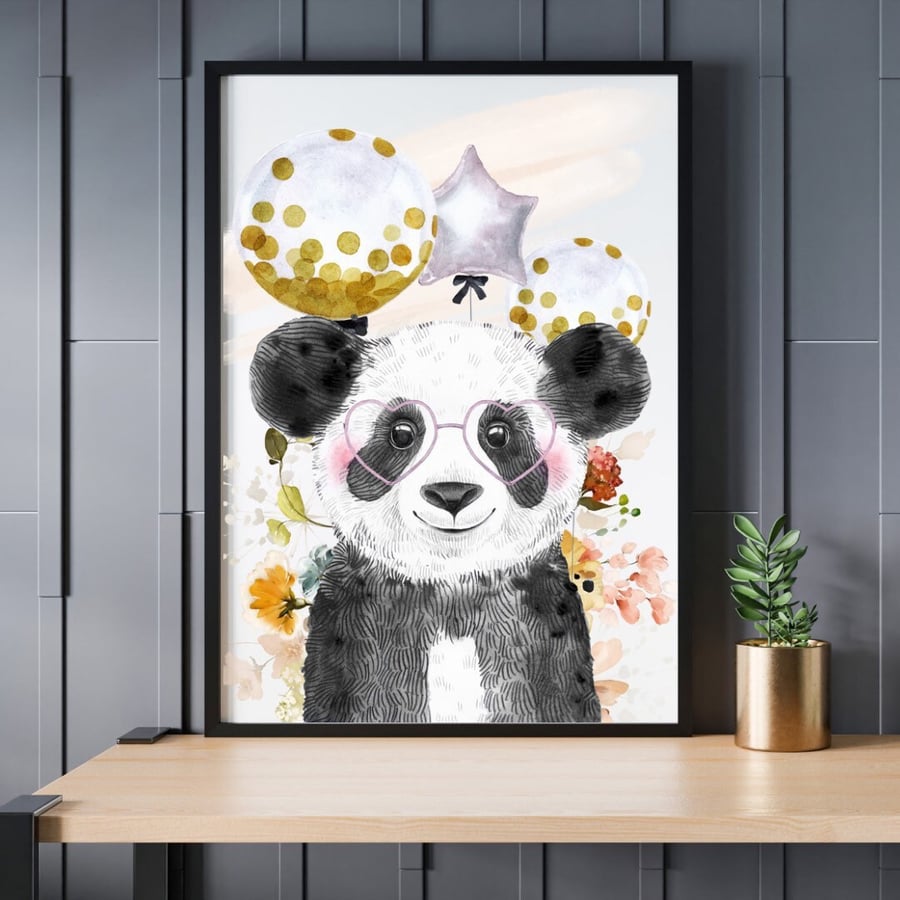 Panda Party Print