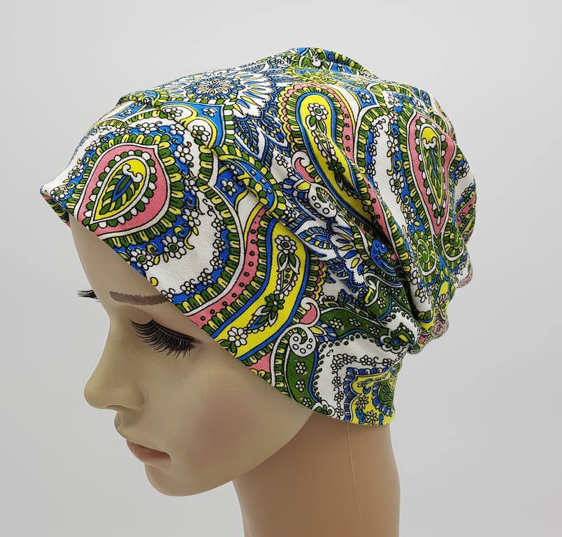 Viscose jersey hat for women, lightweight summer beanie, chemo cap