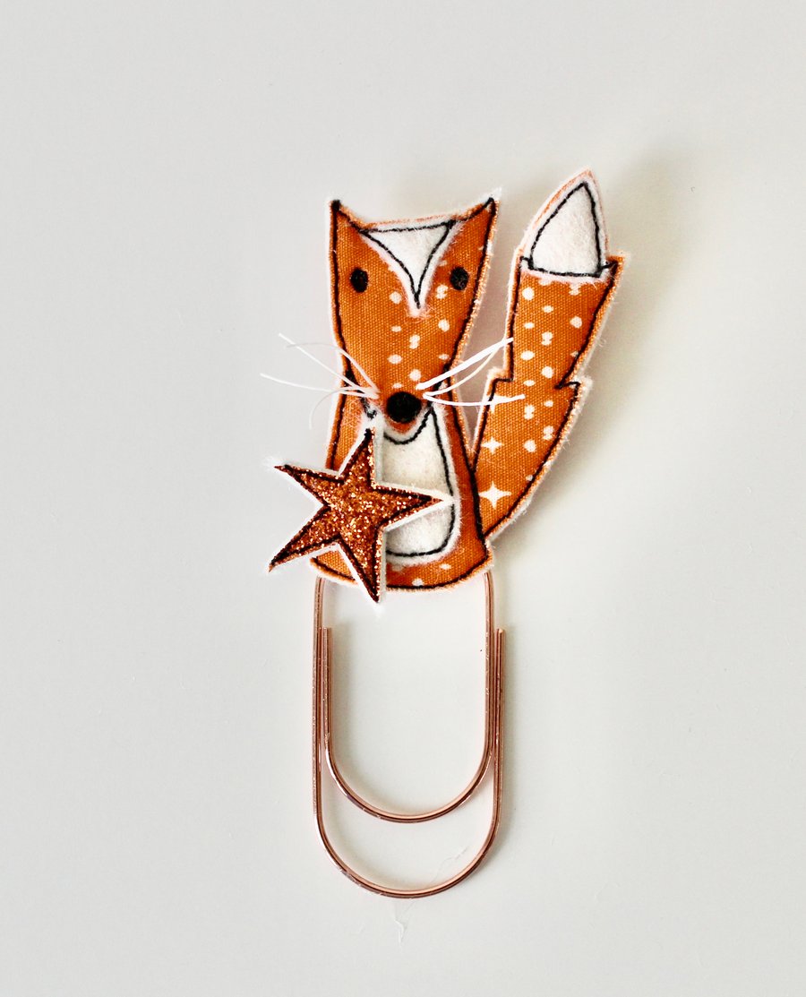 'Mr Fox' - Handmade Bookmark