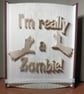 I'm really a Zombie CUT & FOLD Book Folding Pattern - EMAILED PDF PATTERN - Image 1