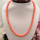 Pink Coral Necklace
