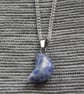 Crescent Pendant Gemstone on Silver Chain - Image 2