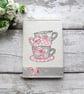 A5 fabric notebook, tea lover gift - Image 4