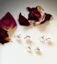 Silver Pebbles Ear Studs - Image 2