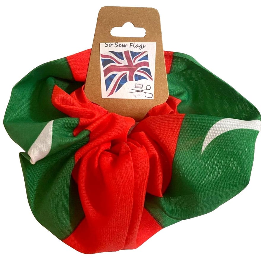 Maldives Flag Hair Scrunchie Scrunchies Accessory Band Elastic