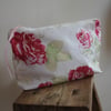 Cath Kidston 'antique rose' fabric zip up pouch - pink and cream polka lining