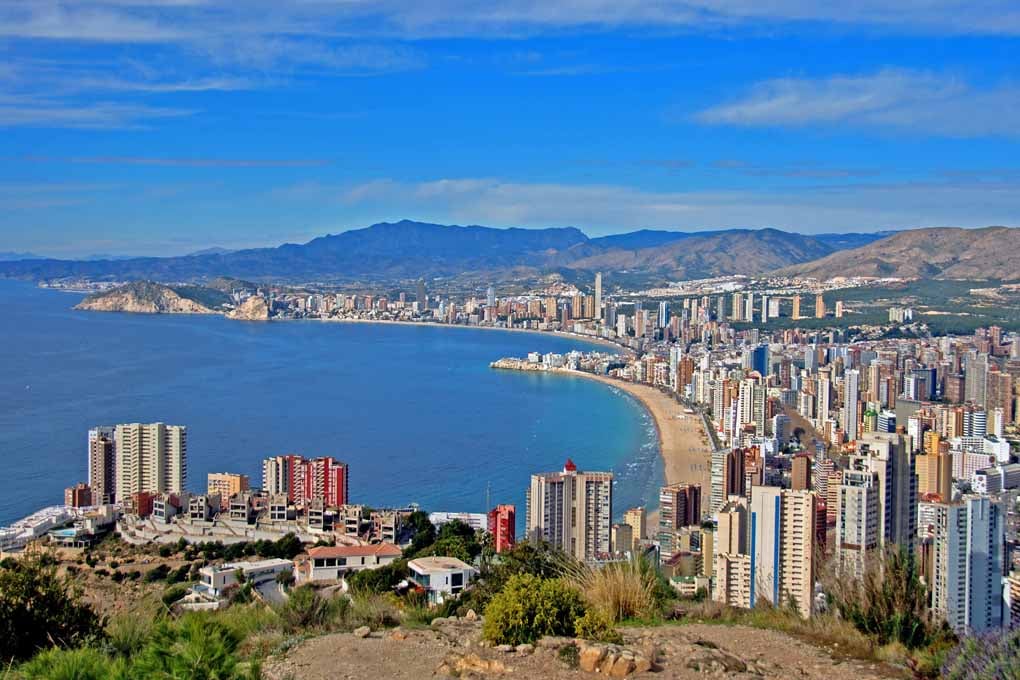 Benidorm Skyline Cityscape Costa Blanca Spain Photograph Print