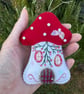 Christmas Candy Cane Toadstool Cottage  - Image 2
