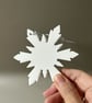 White Christmas Snowflake Decorations - Hanging Ornaments - Image 8