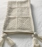 Crocheted Cream Granny Square Blanket in Cream - Image 6