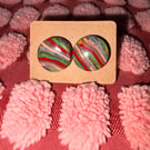 Beautiful polymer clay earrings 