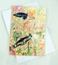 Tropical  Butterfly Greeting Card from Original Watercolour Painting - Image 3