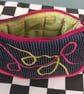 Pink and Green Pencil purse with long adjustable strap - Image 3