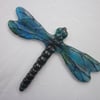 Handmade cast glass dragonfly - Summer skies - suncatcher