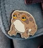 Rain Frog Pin - Hand Painted Wooden Pin Badge - Image 3