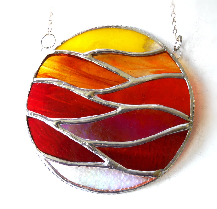 Making HeatWaves Stained Glass Suncatcher Handmade Ring 