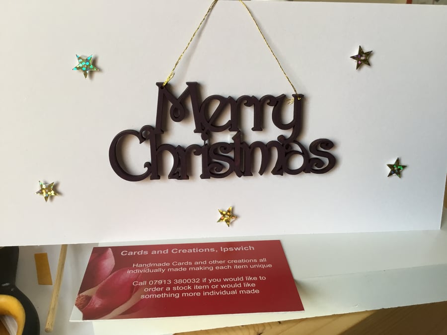 A simple Christmas card and decoration all in one! CC309