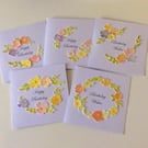 Floral Design Birthday Cards (Pack of 5) Bundle 1
