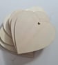 10 blank wooden hearts for craft decoupage art