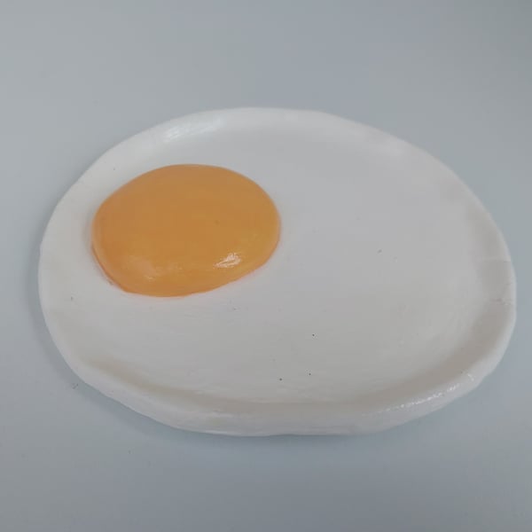 Fake Sunny Side Up Fried Egg Ring Holder Spoon Rest 
