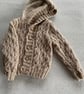 Patterned hooded cardigan - Image 1