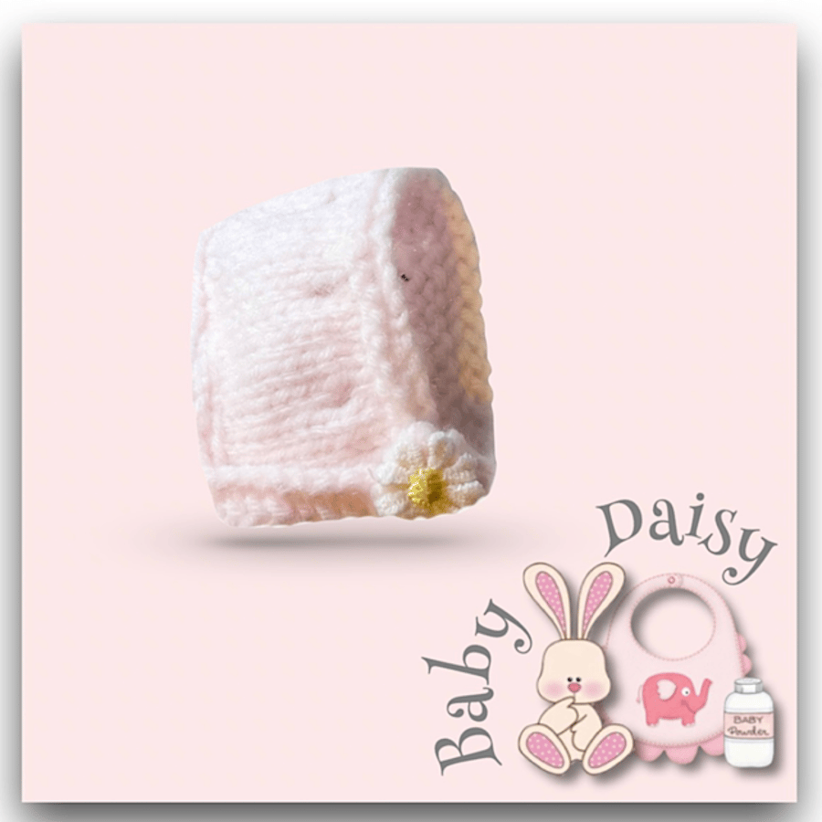 Reserved for Connor - Powder Pink Bonnet to fit Baby Daisy 