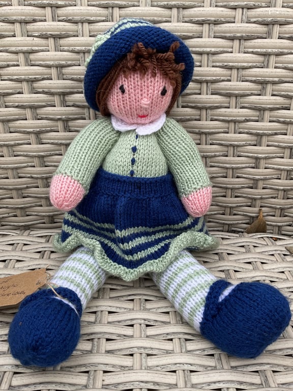 Hand knitted doll