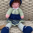 Hand knitted doll