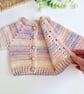 Newborn Crochet Baby Gift Set - Cardigan, Hat & Booties - Peach Pie  - Image 7