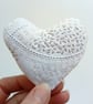 Hand Embroidered Heart Pin Cushion  - Image 3