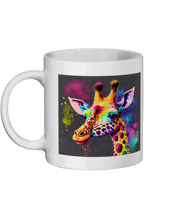 Watercolour Giraffe 2 - Bright, Vivid Wildlife Mug