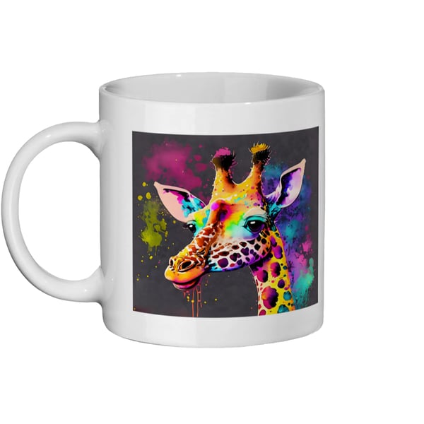 Watercolour Giraffe 2 - Bright, Vivid Wildlife Mug