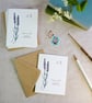 Set of 6 Botanical Wildflower Mini Notecards  - Image 6