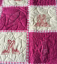 Raspberries and Cream. Quilt for Girl or Young Lady. Shoes, Fashion and Dance. - Image 3