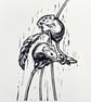 Harvest Mice - Linocut Print - Image 1