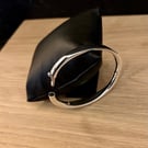 "Ephemere" - Handmade Sterling Silver Hinged Bangle - Made to any size - 6mm 