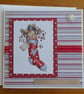 Snowman in a Stocking Christmas Card - A Very Merry Christmas - Image 3