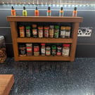 Rustic Handmade Spice Rack - Kitchen Storage - Reclaimed - Recycled Timber