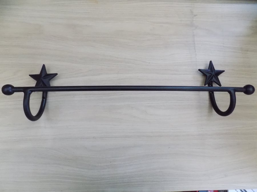 Star Featured Towel Rail............................Wrought Iron (Forged Steel) 
