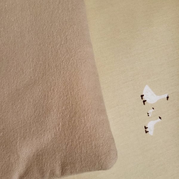 Handmade Goose Family Baby Quilt Pram Blanket (Personalised Option Available)