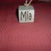 shabby chic distressed cube-personalised new baby
