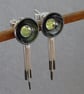 Sterling Silver Earrings with Peridot, E2 - Image 2